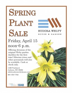 Welty House Plant Sale Flier